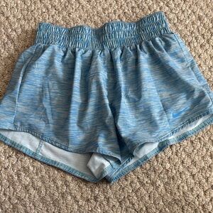 Nike Women's Light Blue Athletic Shorts